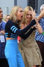 CARA DELEVINGNE and MARGOT ROBBIE at 2016 Comic-con in San Diego 07/23/2016