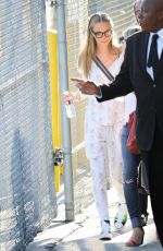 CARA DELEVINGNE Arrives at Jimmy Kimmel Live in Los Angeles 07/20/2016