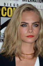 CARA DELEVINGNE at Valerian and the City of a Thousand Planet Press Line at Comic-con in San Diego 07/21/2016