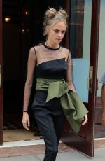 CARA DELEVINGNE Leaves Her Hotel in New York 07/29/2016