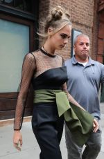 CARA DELEVINGNE Leaves Her Hotel in New York 07/29/2016
