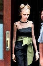 CARA DELEVINGNE Leaves Her Hotel in New York 07/29/2016