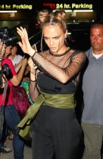 CARA DELEVINGNE Leaves Her Hotel in New York 07/29/2016