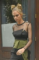 CARA DELEVINGNE Leaves Her Hotel in New York 07/29/2016
