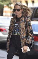 CARA DELEVINGNE Out and About in New York 07/28/2016.