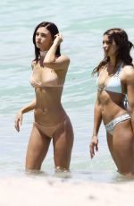 CARMELLA ROSE and KYRA SANTORO in Bikinis on the Set of a Photoshoot in Miami Beach 07/16/2016