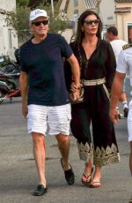 CATHERINE ZETA JONES and Michael Douglas Out in Saint-tropez 07/23/2016
