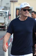 CATHERINE ZETA JONES and Michael Douglas Out in Saint-tropez 07/23/2016