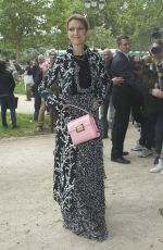 CELINE DION at Giambattista Valli Haute Couture Show in Paris 07/04/2016