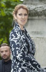 CELINE DION at Giambattista Valli Haute Couture Show in Paris 07/04/2016