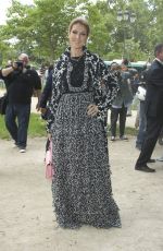 CELINE DION at Giambattista Valli Haute Couture Show in Paris 07/04/2016