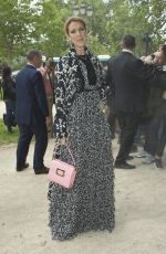 CELINE DION at Giambattista Valli Haute Couture Show in Paris 07/04/2016