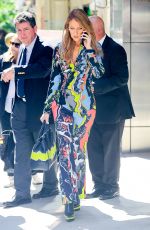 CELINE DION Leaves Her Hotel in New York 07/21/2016