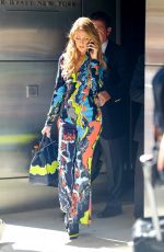 CELINE DION Leaves Her Hotel in New York 07/21/2016