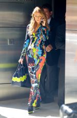 CELINE DION Leaves Her Hotel in New York 07/21/2016