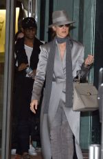 CELINE DION Leaves Her Hotel in Paris 07/02/2016