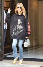 CELINE DION Leaves Royal Monceau Hotel in Paris 07/08/2016