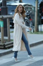 CELINE DION Out on Avenue Kleber in Paris 07/08/2016