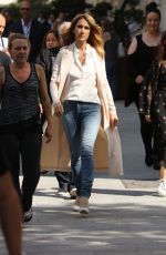 CELINE DION Out on Avenue Kleber in Paris 07/08/2016
