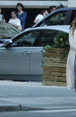 CELINE DION Out on Avenue Kleber in Paris 07/08/2016