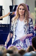 CELINE DION Performs at Today Show in New York 07/22/2016