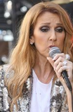 CELINE DION Performs at Today Show in New York 07/22/2016