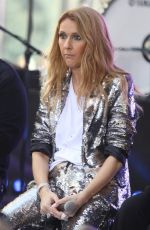 CELINE DION Performs at Today Show in New York 07/22/2016