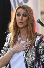 CELINE DION Performs at Today Show in New York 07/22/2016