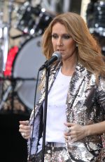 CELINE DION Performs at Today Show in New York 07/22/2016