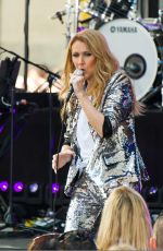 CELINE DION Performs at Today Show in New York 07/22/2016