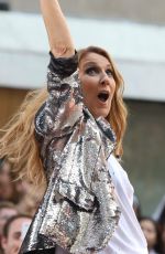 CELINE DION Performs at Today Show in New York 07/22/2016