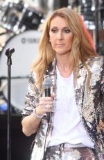 CELINE DION Performs at Today Show in New York 07/22/2016