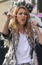 CELINE DION Performs at Today Show in New York 07/22/2016