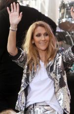 CELINE DION Performs at Today Show in New York 07/22/2016