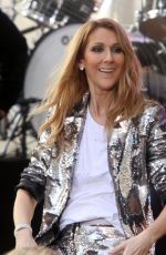 CELINE DION Performs at Today Show in New York 07/22/2016
