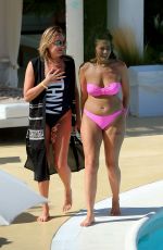 CHARLOTTE CROSBY and CHLOE FERRY at a Pool in Ibiza 07/18/2016