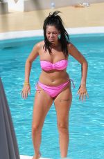 CHARLOTTE CROSBY and CHLOE FERRY at a Pool in Ibiza 07/18/2016