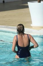CHARLOTTE CROSBY and CHLOE FERRY at a Pool in Ibiza 07/18/2016