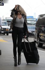 CHARLOTTE MCKINNEY at Los Angeles International Airport 07/09/2016