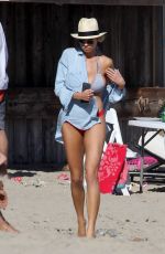 CHARLOTTE MCKINNEY in Bikini at a Beach in Malibu 07/04/2016