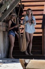 CHARLOTTE MCKINNEY in Cut Off at a Beach in Malibu 07/03/2016
