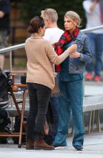 CHARLOTTE MCKINNEY on the Set of 