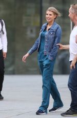CHARLOTTE MCKINNEY on the Set of 