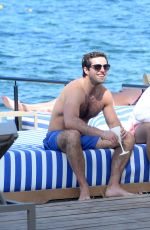 CHLOE LEWIS in Bikini Top on the Beach in Magaluf 07/03/2016