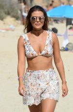 CHLOE LEWIS in Bikini Top on the Set of The Only Way is Essex