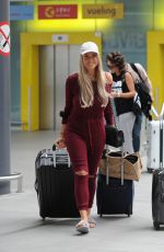 CHLOE MEADOWS and COURTNEY GREEN at Gatwick Airport in West Sussex 07/01/2016
