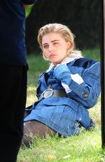 CHLOE MORETZ on the Set of a Photoshoot in New York 06/28/2016