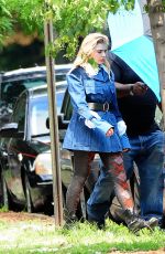 CHLOE MORETZ on the Set of a Photoshoot in New York 06/28/2016