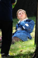 CHLOE MORETZ on the Set of a Photoshoot in New York 06/28/2016