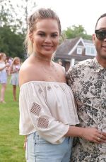 CHRISSY TEIGEN at 4th of July Pool Party Cookout in Hamptons 07/04/2016